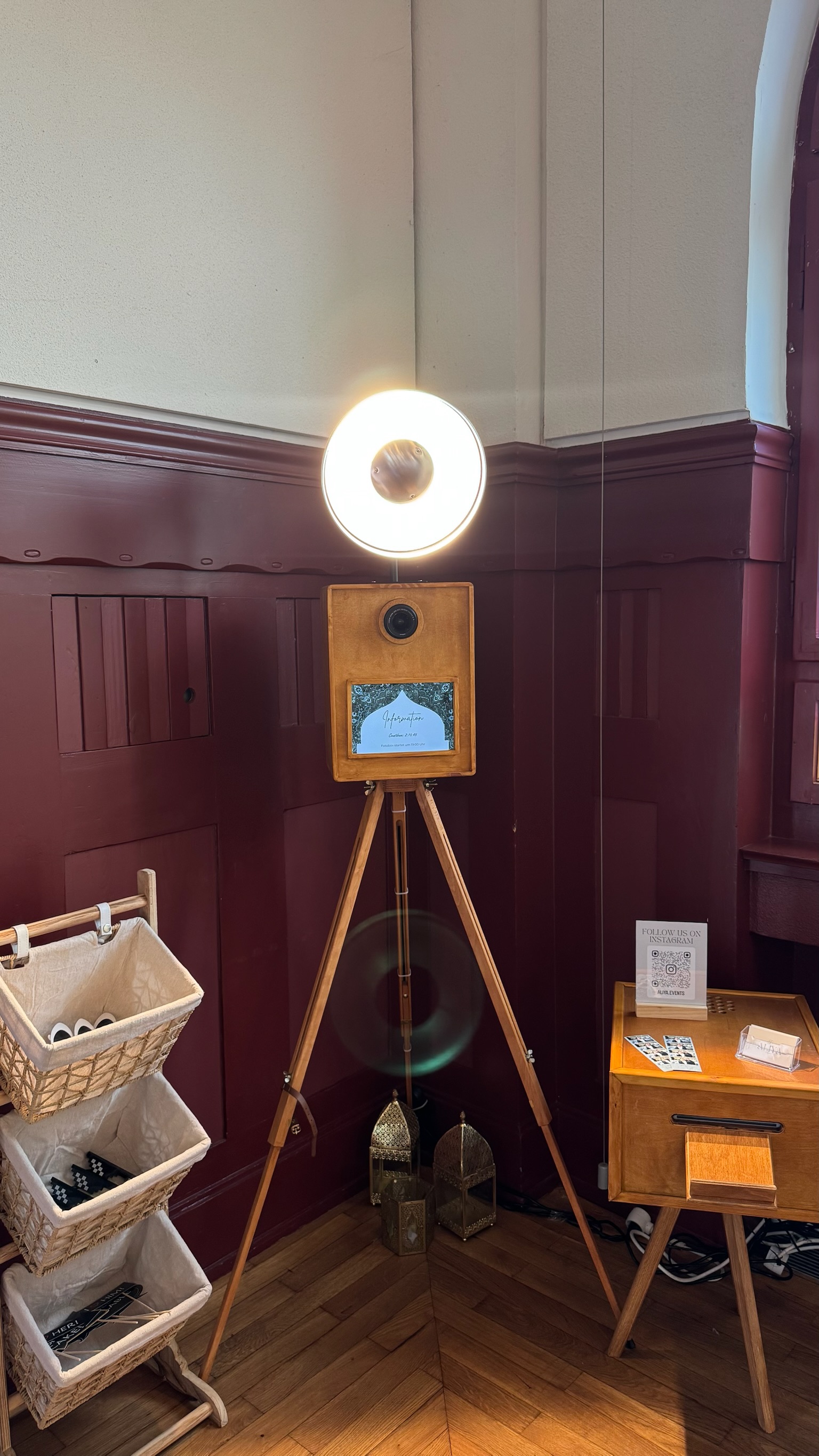 Vintage Photobooth in klassischem Ambiente